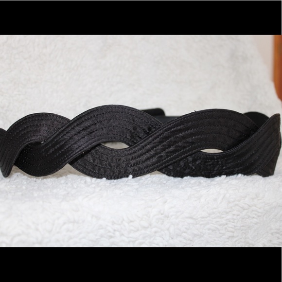 UNIQUE Via Spiga L Black Design Belt Large - Picture 2 of 8